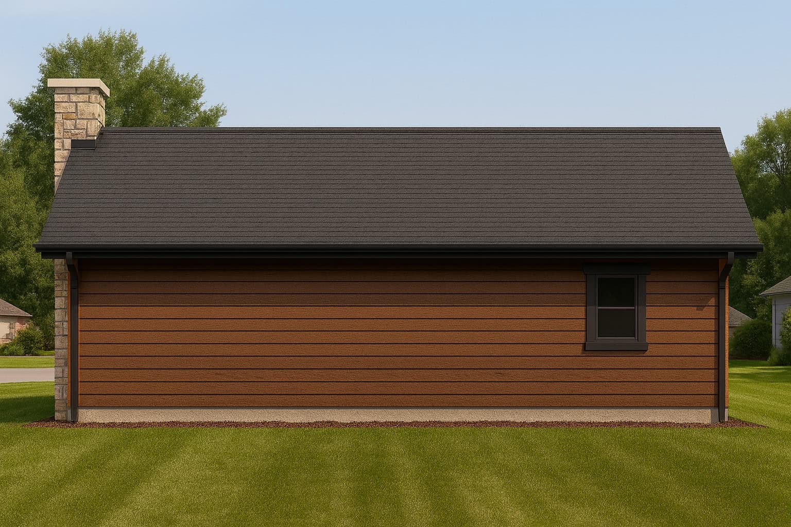 Rear View of this 1-Bedroom,720 Sq Ft Plan -162-1123