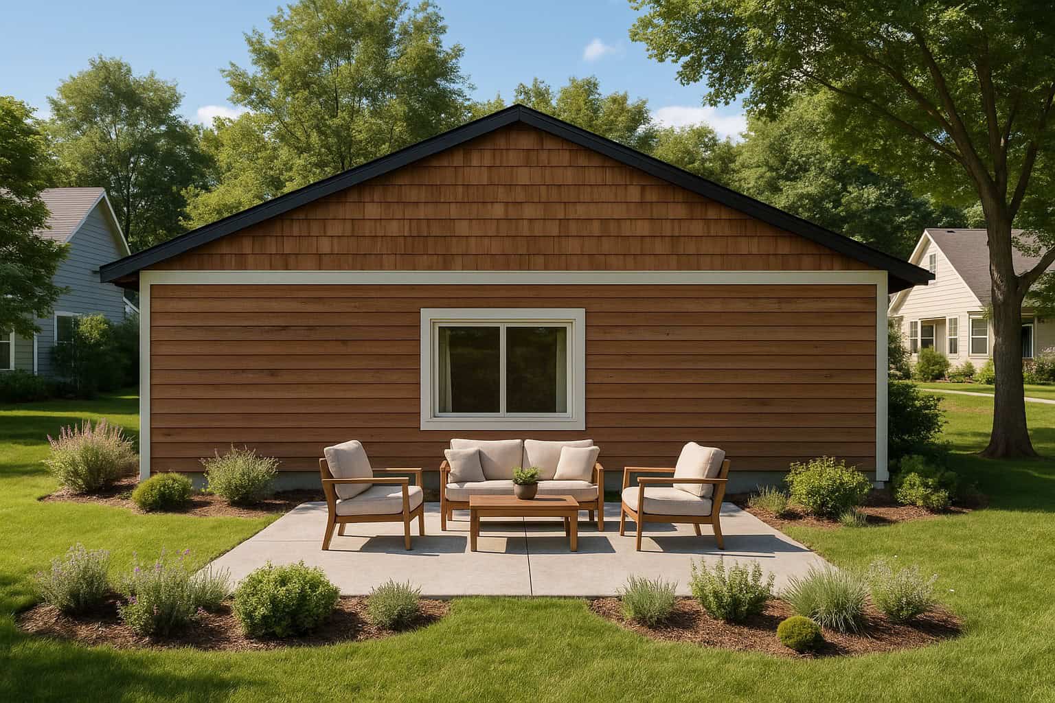 Rear View of this 2-Bedroom,964 Sq Ft Plan -162-1129