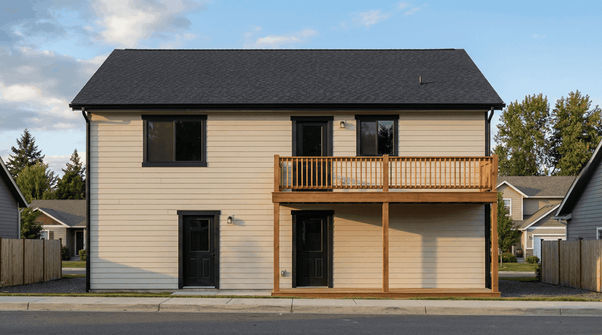 Rear View of this 2-Bedroom,975 Sq Ft Plan -162-1130