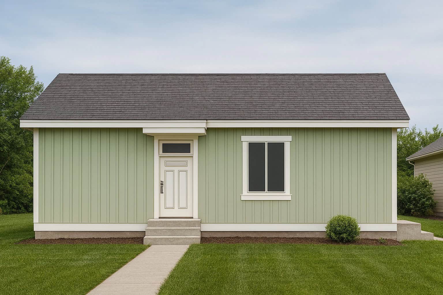 Left Side View of this 3-Bedroom,1008 Sq Ft Plan -162-1132