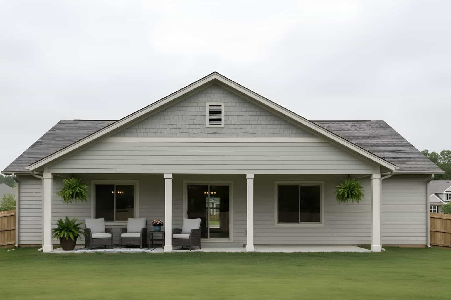 Rear View of this 4-Bedroom,2456 Sq Ft Plan -162-1145