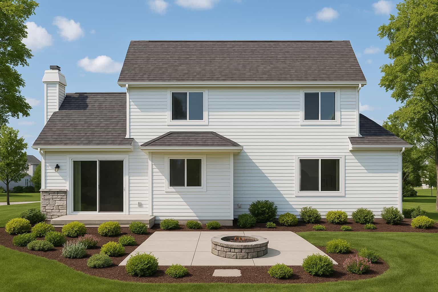 Rear View of this 4-Bedroom,2550 Sq Ft Plan -162-1147
