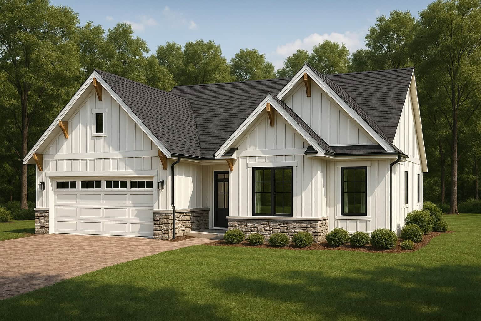 Front View of this 3-Bedroom,1600 Sq Ft Plan -162-1149
