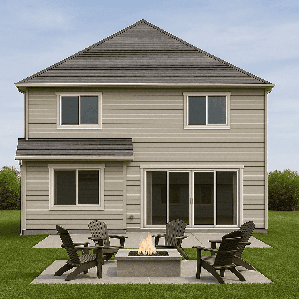 Rear View of this 3-Bedroom,1736 Sq Ft Plan -162-1155