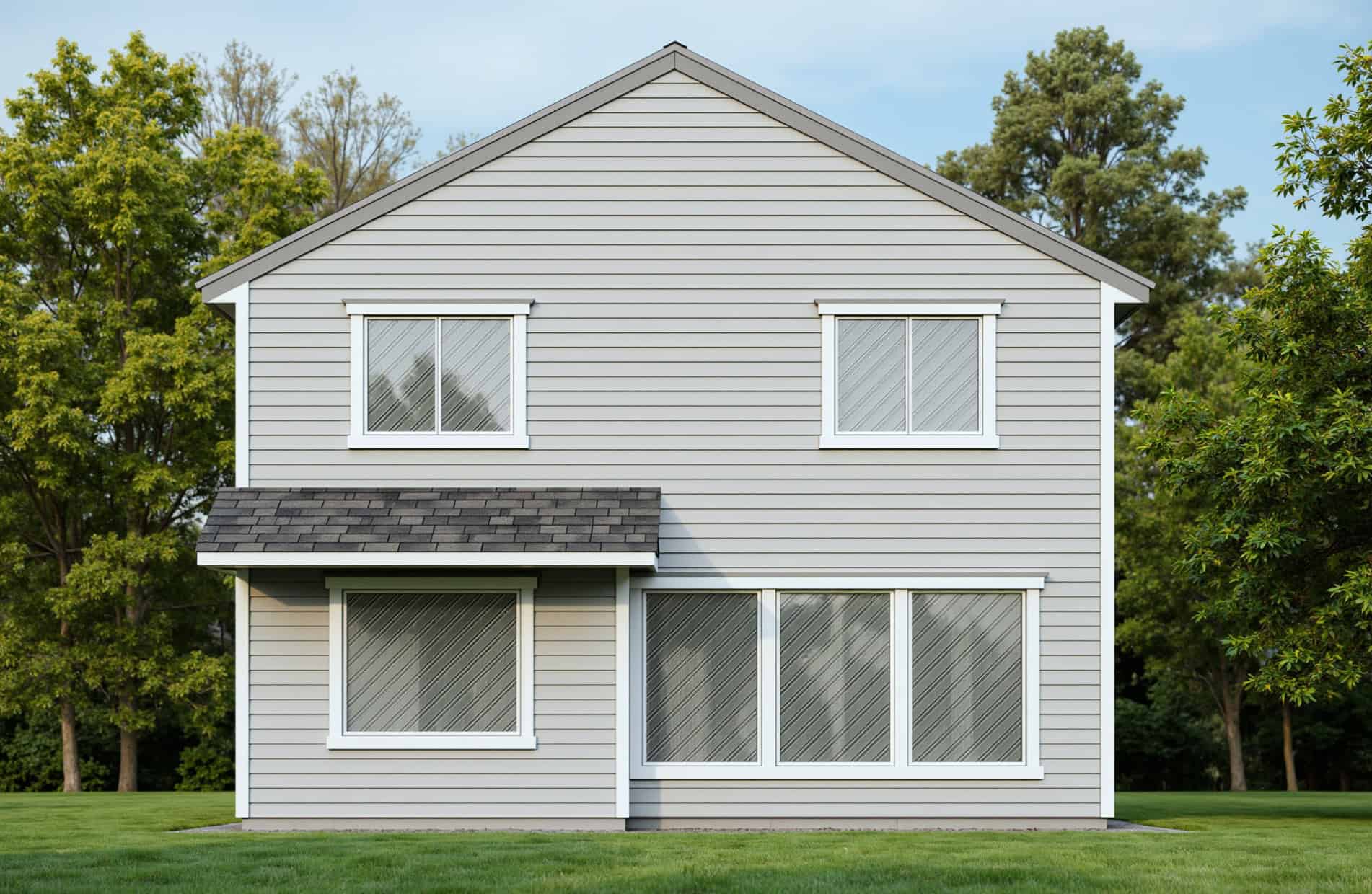 Rear View of this 3-Bedroom,1797 Sq Ft Plan -162-1156