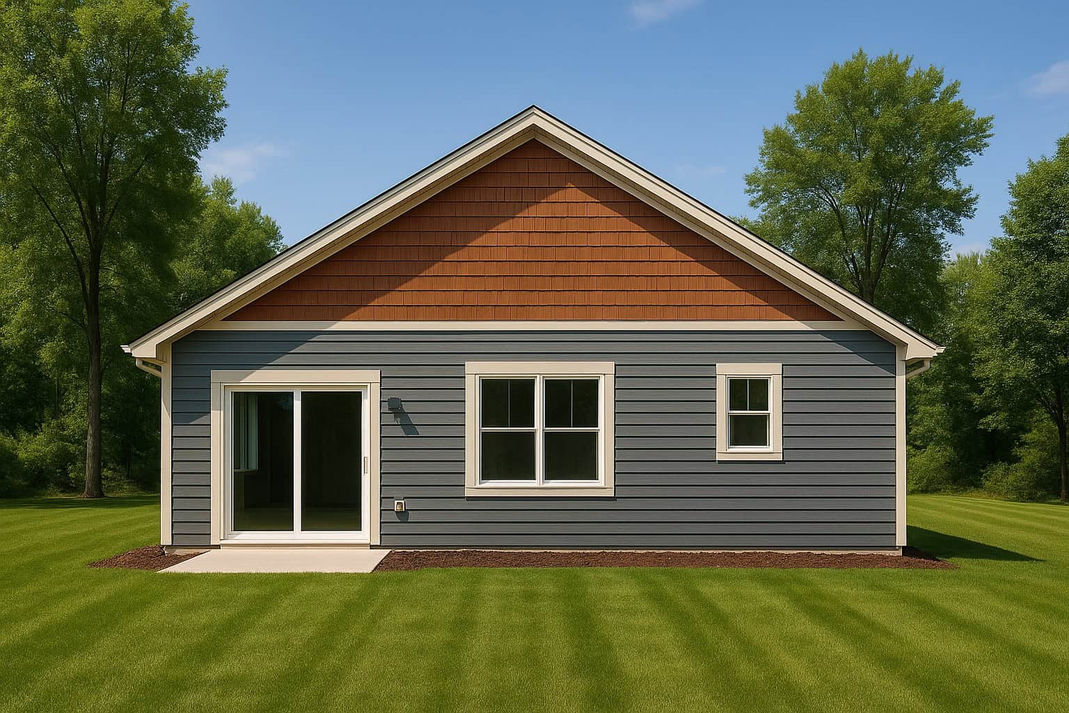 Rear View of this 4-Bedroom,1942 Sq Ft Plan -162-1167