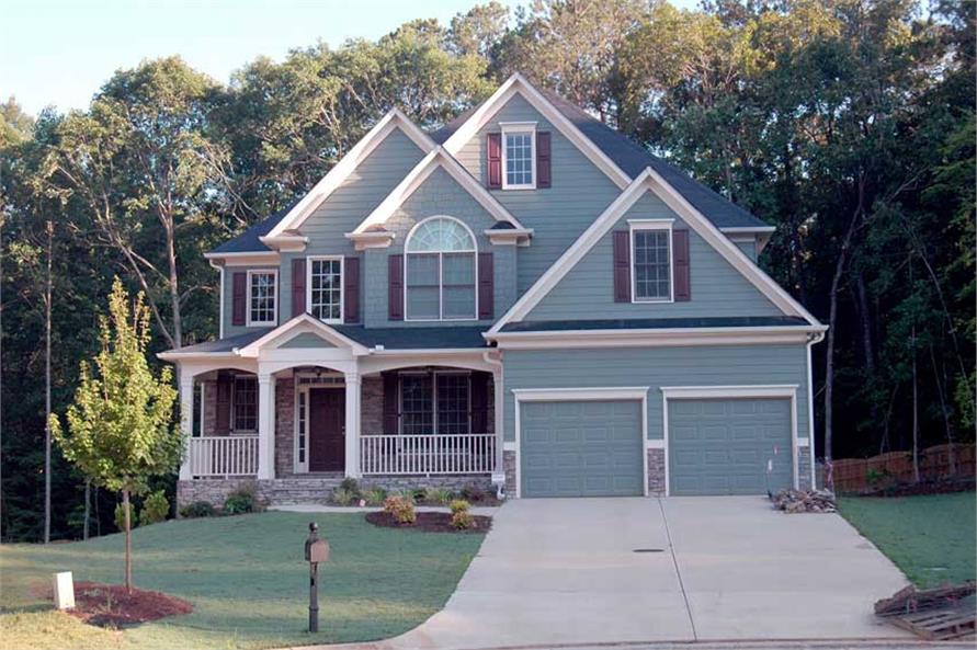4 Bedroom 2-Story Country House Plan w/ Garage - 2757 Sq Ft
