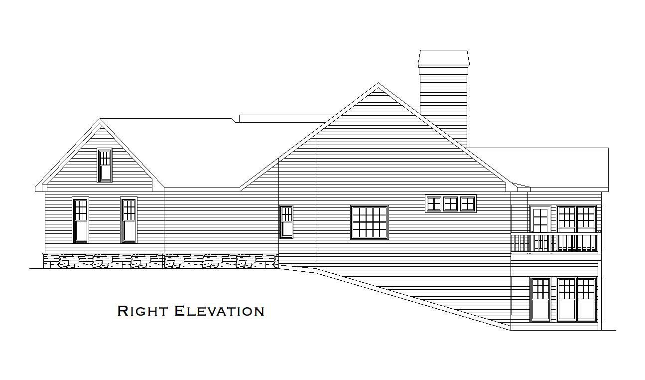 Home Plan Right Elevation of this 4-Bedroom,3171 Sq Ft Plan -163-1021