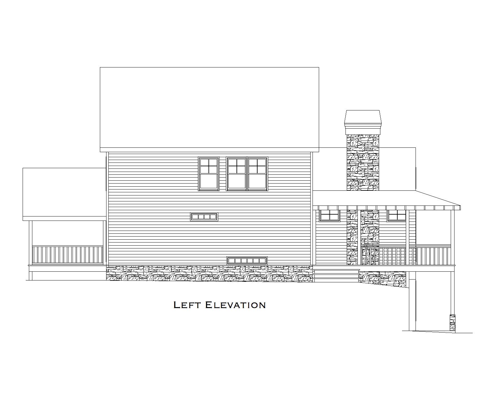 Home Plan Front Elevation of this 4-Bedroom,2284 Sq Ft Plan -163-1061