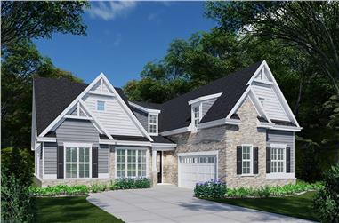 3-Bedroom, 2465 Sq Ft Contemporary Home Plan - 163-1079 - Main Exterior