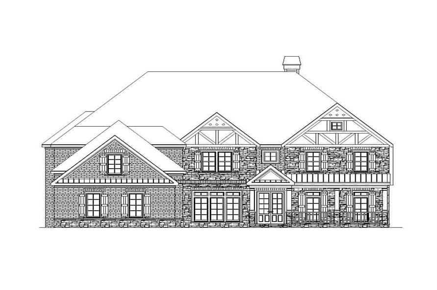 163-1083: Home Plan Front Elevation