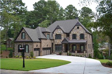 6-Bedroom, 5687 Sq Ft Traditional House Plan - 163-1083 - Front Exterior