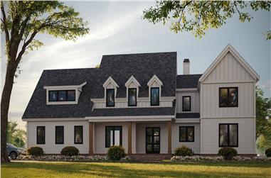 5-Bedroom, 4380 Sq Ft Cape Cod House Plan - 163-1108 - Front Exterior
