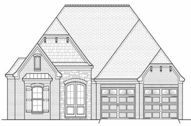 3-Bedroom, 1656 Sq Ft French Home Plan - 164-1015 - Main Exterior