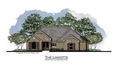 3-Bedroom, 1800 Sq Ft French Home Plan - 164-1022 - Main Exterior