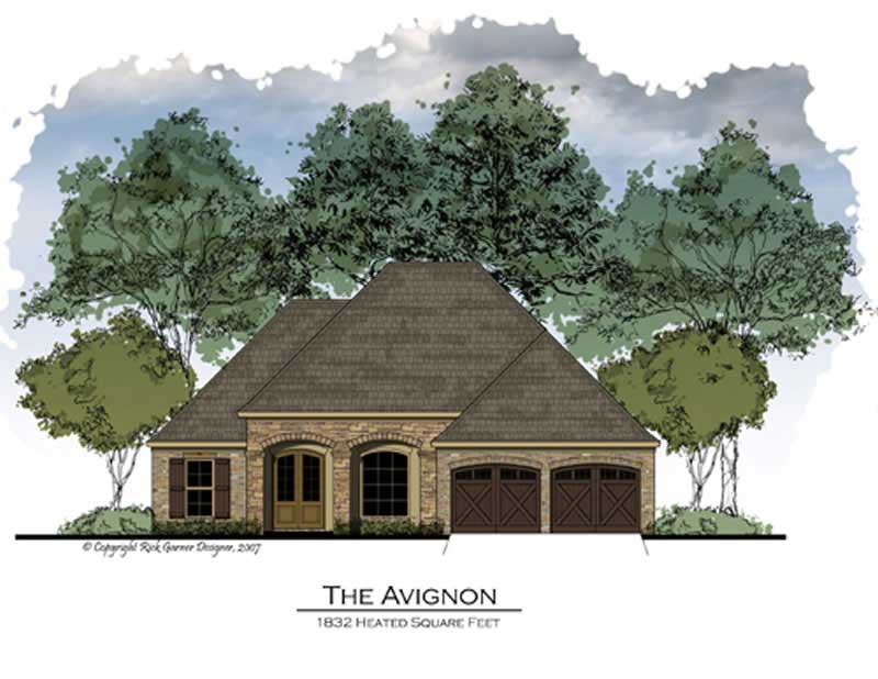 Color Rendering of this house plan