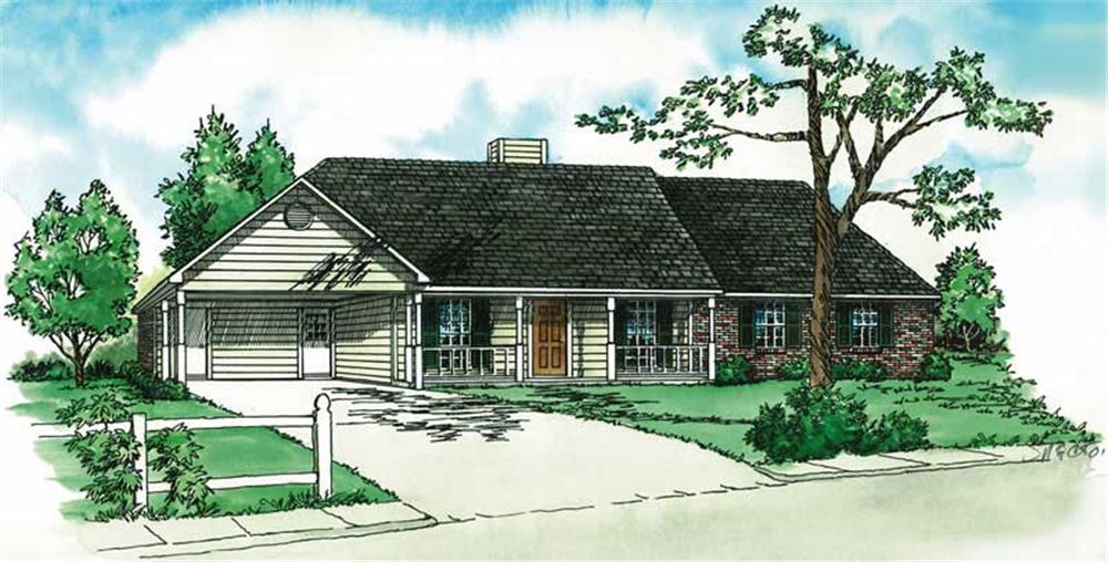 Main image for country house plan # 1739