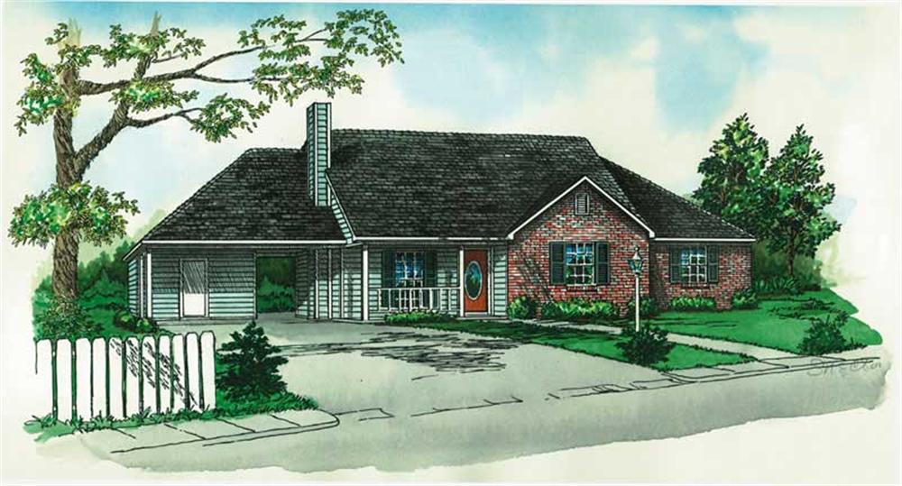 Main image for country home plans # 1738