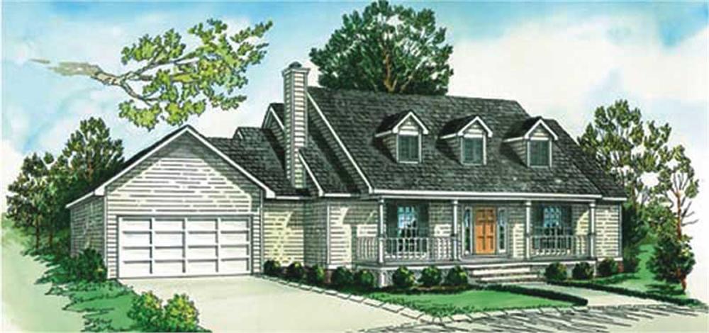 Main image for country house plan # 1734