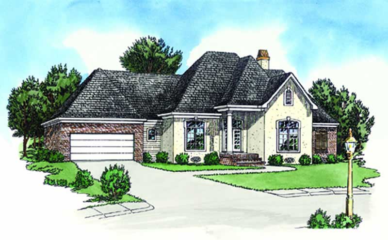 Color Rendering of this house plan