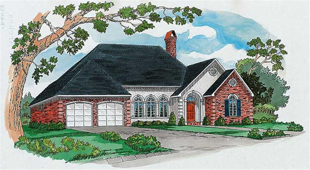 Main color image for house plan # 1814
