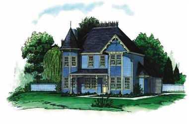 3-Bedroom, 1904 Sq Ft Victorian House Plan - 164-1097 - Front Exterior