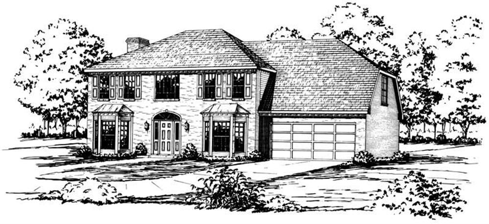 Main image for Colonial houseplans # 1898