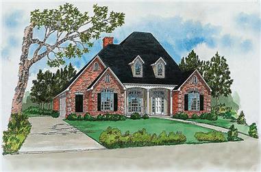 4-Bedroom, 2490 Sq Ft Cape Cod House Plan - 164-1141 - Front Exterior