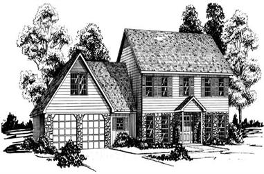 4-Bedroom, 2539 Sq Ft Country House Plan - 164-1142 - Front Exterior