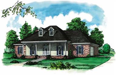 4-Bedroom, 2551 Sq Ft Country House Plan - 164-1145 - Front Exterior