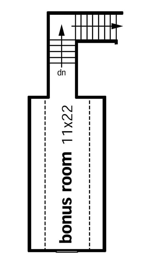 Bonus Room of Country Plan #164-1176