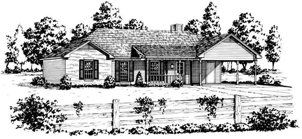 Main image for Ranch home plan # 1751