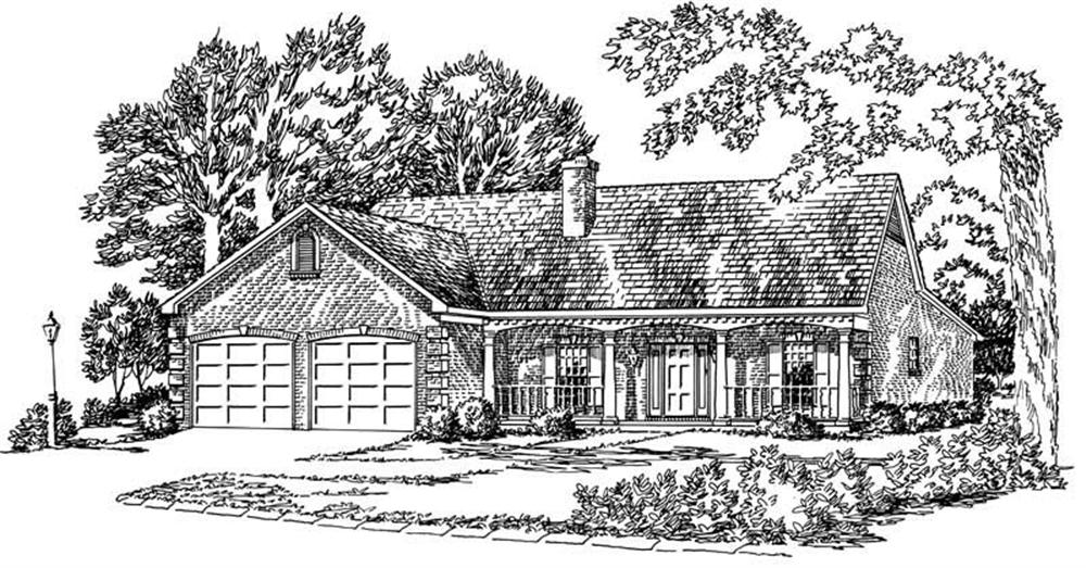 Main image for farmhouse plans # 1773