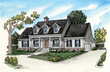 4-Bedroom, 2680 Sq Ft Country House Plan - 164-1271 - Front Exterior