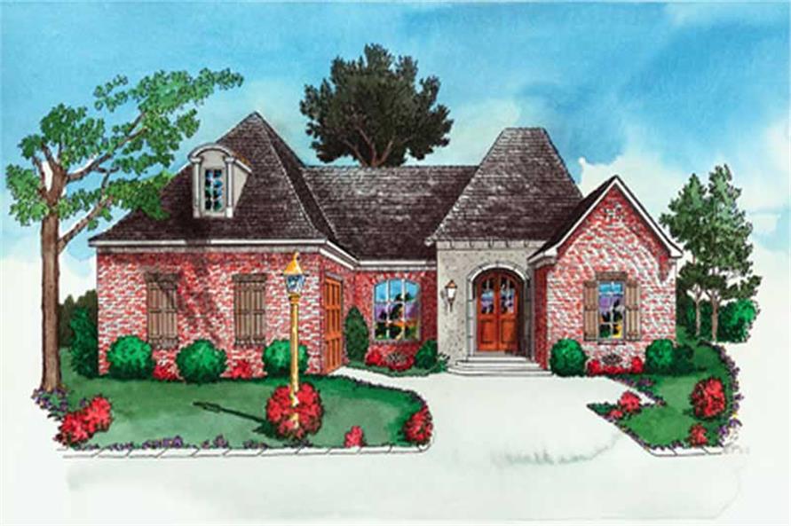 3-Bedroom, 2317 Sq Ft Country House Plan - 164-1283 - Front Exterior