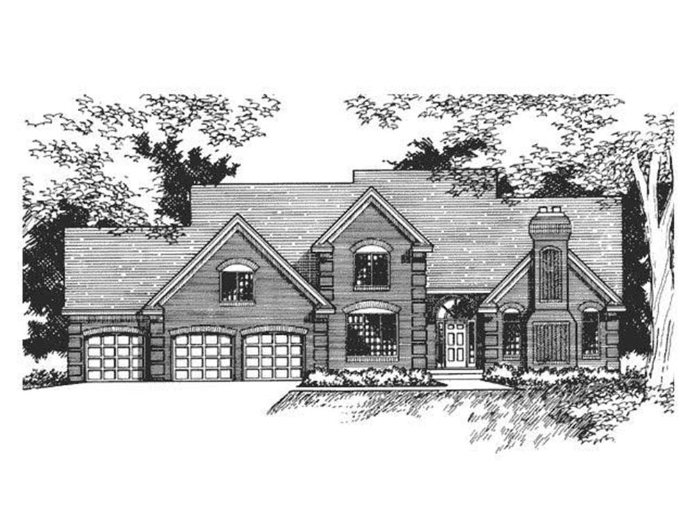 Front Elevation image of Country Home Plans CLS-2806.