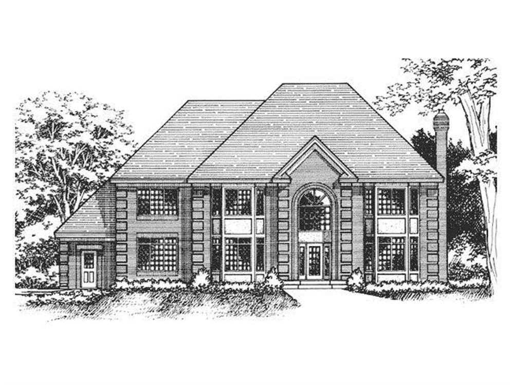 Front Elevation of European Home Plans CLS-3603.