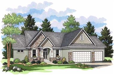 4-Bedroom, 3141 Sq Ft Country Home Plan - 165-1055 - Main Exterior