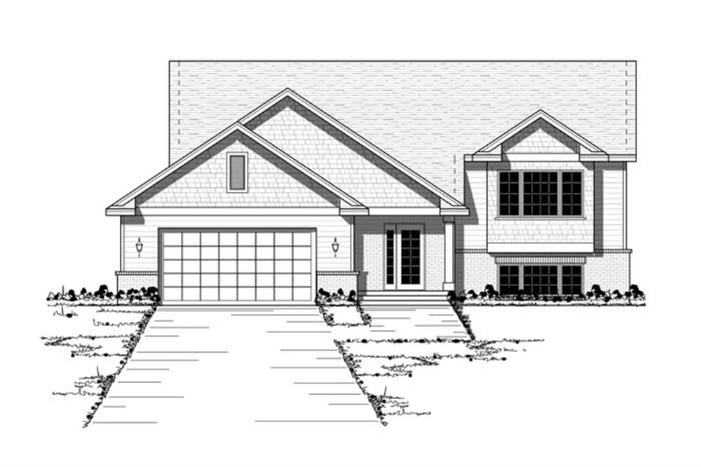 Country Home Plans CLS-1202 Front Elevation.