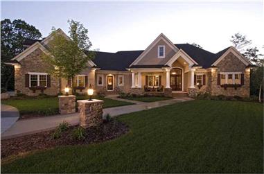 5-Bedroom, 6690 Sq Ft Country Home - Plan #165-1077 - Main Exterior