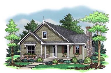 3-Bedroom, 1599 Sq Ft Bungalow House Plan - 165-1102 - Front Exterior