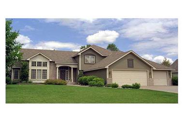 4-Bedroom, 2269 Sq Ft Country House Plan - 165-1135 - Front Exterior