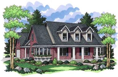 3-Bedroom, 1961 Sq Ft Country Home Plan - 165-1143 - Main Exterior