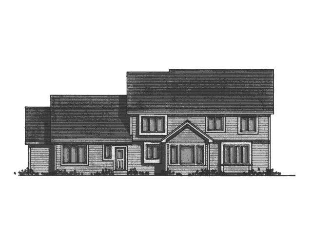 Home Plan Rear Elevation of this 5-Bedroom,3449 Sq Ft Plan -165-1148