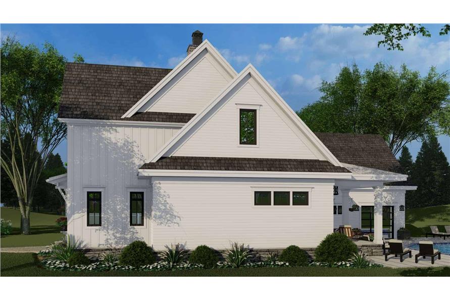 Side View of this 4-Bedroom,2913 Sq Ft Plan -165-1153