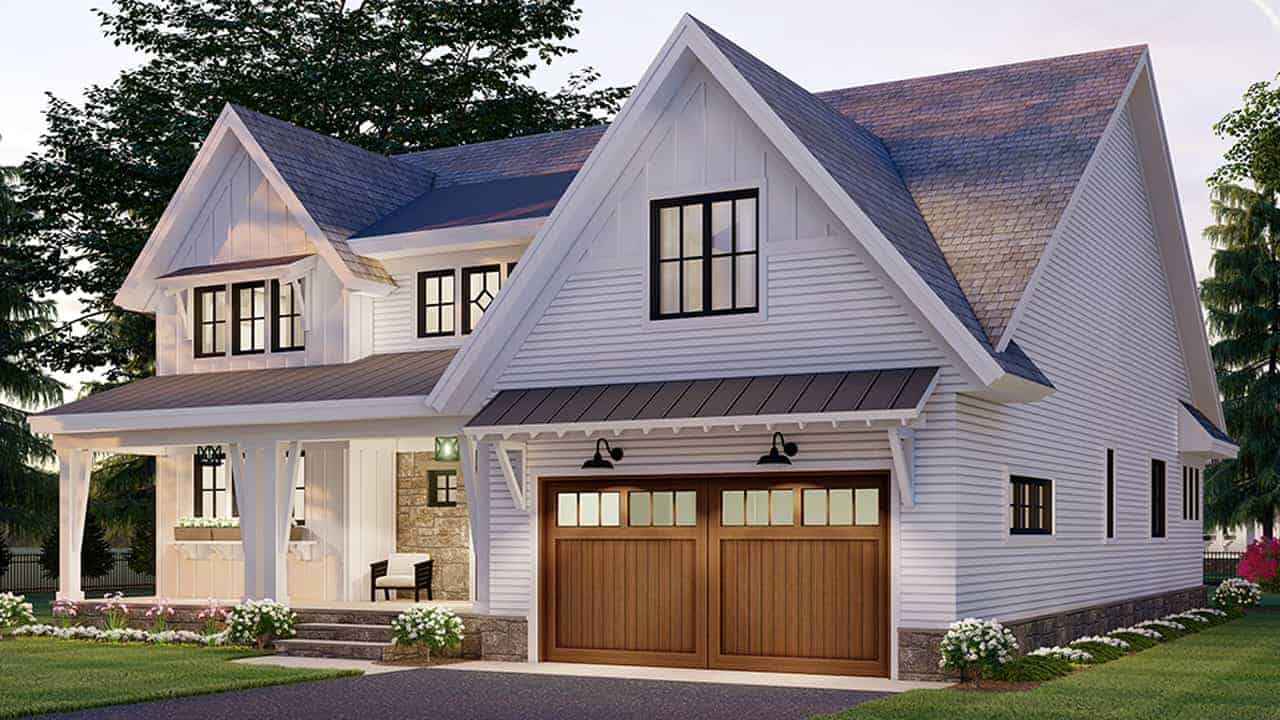 Right Side View of this 3-Bedroom, 2657 Sq Ft Plan - 165-1156