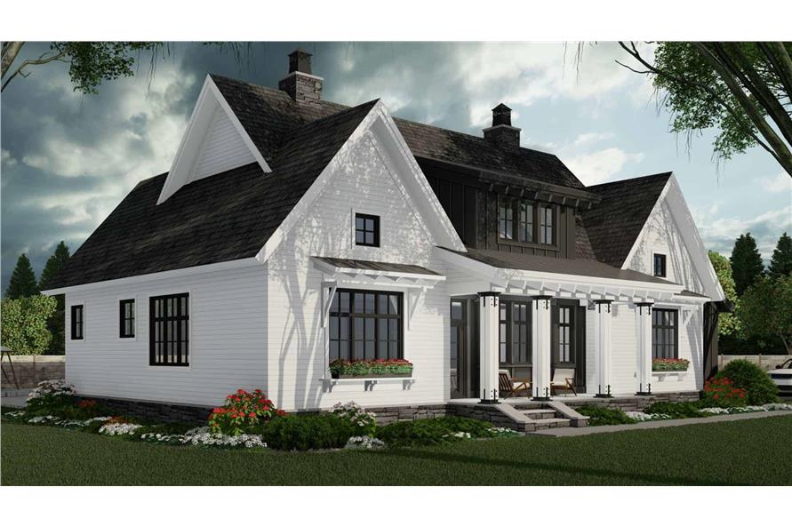 Left Side View of this 3-Bedroom, 2467 Sq Ft Plan - 165-1163