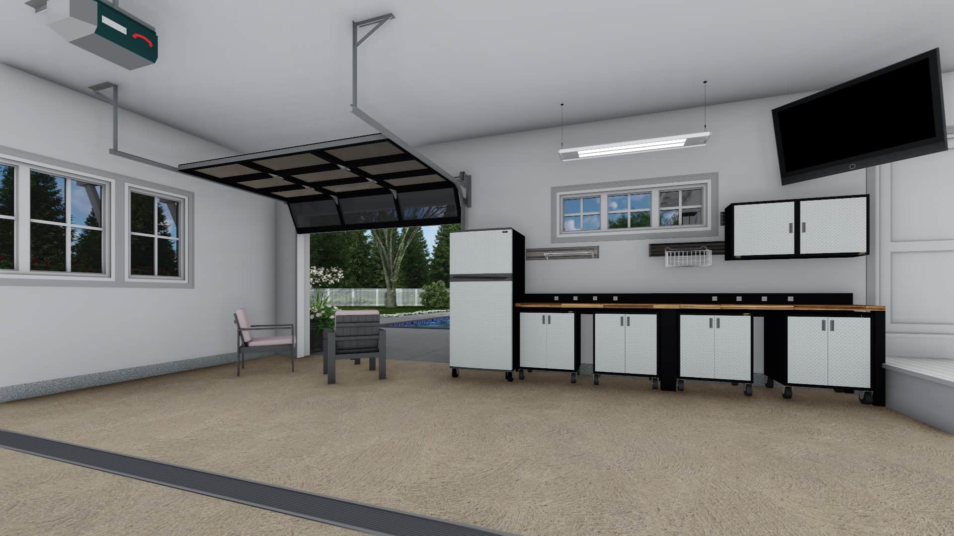 Garage of this 4-Bedroom, 2837 Sq Ft Plan - 165-1166