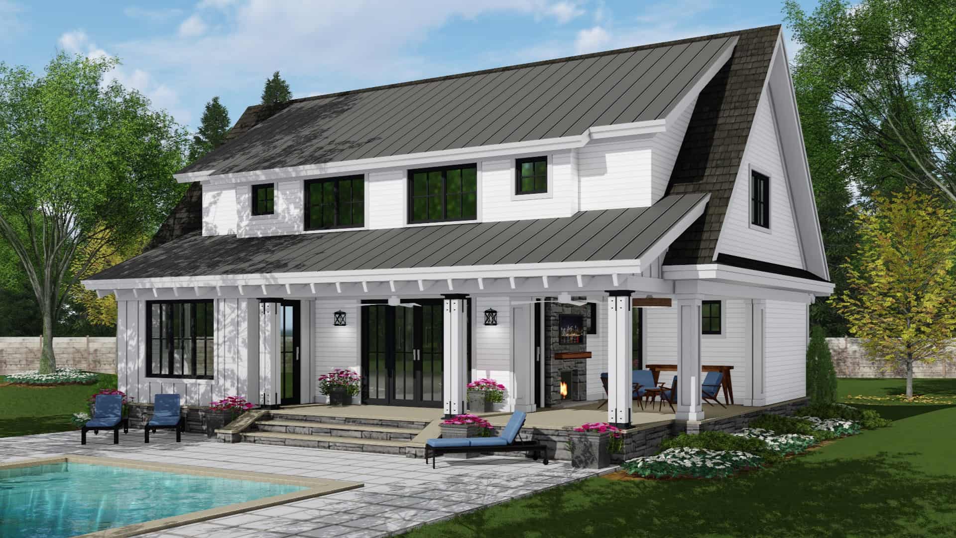 Pool of this 4-Bedroom, 2652 Sq Ft Plan - 165-1173