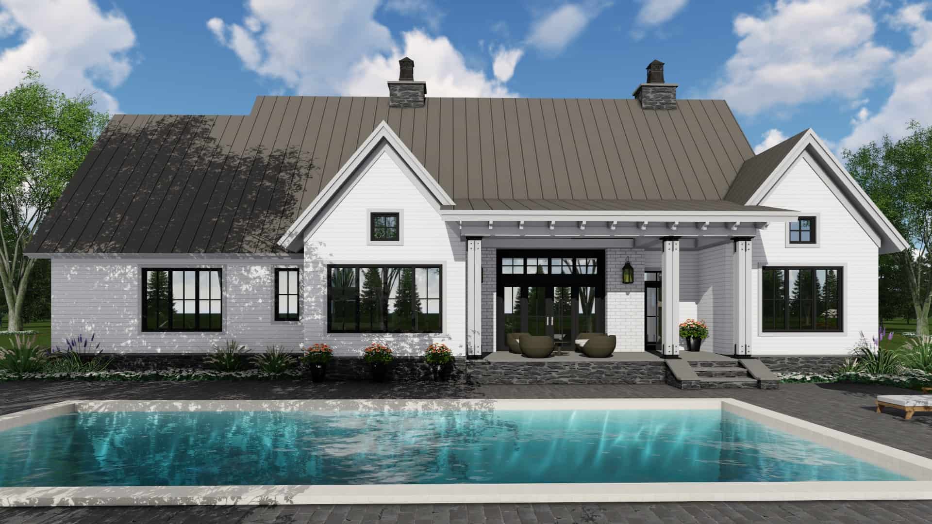 Pool of this 3-Bedroom, 2125 Sq Ft Plan - 165-1174